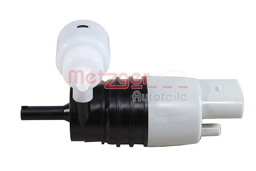 METZGER Water Pump, window cleaning 2221095 MERCEDES-BENZ GLK METZGER windscreen washer pump 2221095