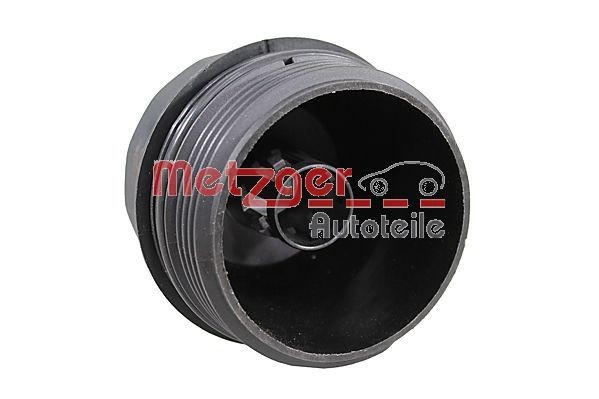 METZGER Cover, oil filter housing 2370100 METZGER 2370100 PEUGEOT 206 oil filter housing replacement