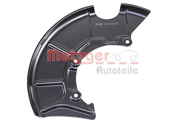 Chapa deflectora, disco de travão METZGER 6115500 METZGER 6115500 Chapa deflectora disco de travão VW BORA 2010