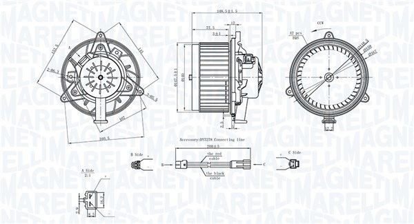 MAGNETI MARELLI Kupévifte 069412742010 069412742010 Interiørvifte OPEL COMBO MAGNETI MARELLI