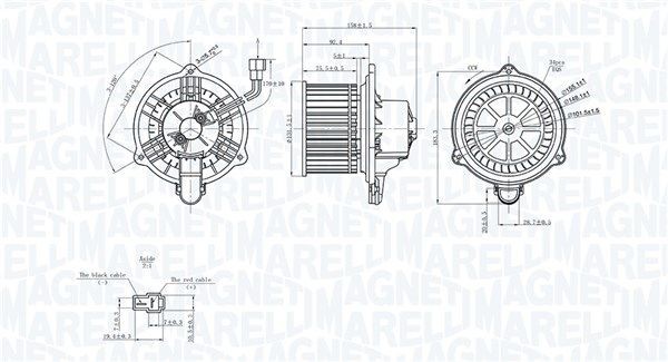 MAGNETI MARELLI Salongipuhur 069412752010 069412752010 Salongi ventilaator HYUNDAI STARIA MAGNETI MARELLI