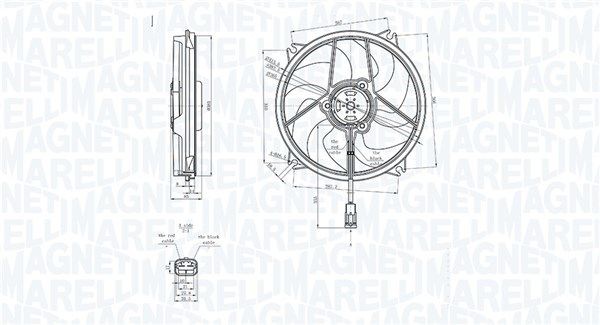 MAGNETI MARELLI Kylfläkt 069422839010 069422839010 MAGNETI MARELLI kylarfläkt FORD USA EXPLORER
