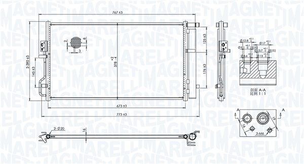 MAGNETI MARELLI Kondensor, klimatanläggning 350203101100 350203101100 MAGNETI MARELLI kondensor klimatanläggning HYUNDAI TERRACAN