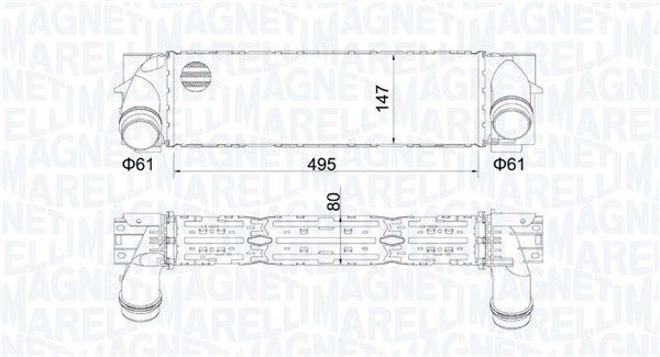 MAGNETI MARELLI Intercooler 351319205610 351319205610 MAGNETI MARELLI intercooler BMW X5