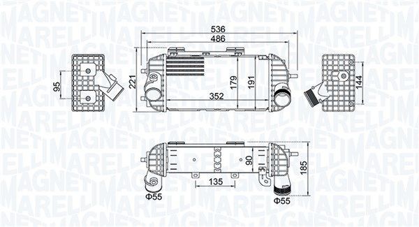 MAGNETI MARELLI Intercooler 351319205760 351319205760 Intercooler KIA NIRO MAGNETI MARELLI
