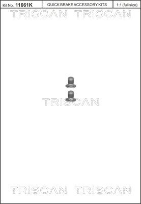 TRISCAN Skrue, bremseskive 8105 116002 Skrue, bremseskive TRISCAN 7-serie 8105 116002 billige