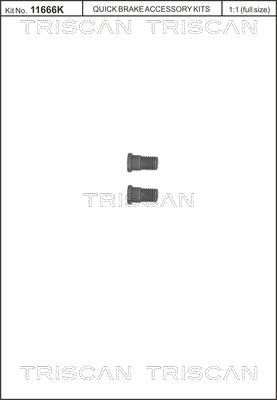 TRISCAN Skrue, bremseskive 8105 116007 TRISCAN 8105116007 Skrue, bremseskive Hyundai i40 originale