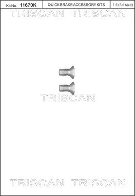 TRISCAN Parafuso, disco de travão 8105 116011 8105 116011 TRISCAN Parafuso, disco de travão SsangYoung baratos