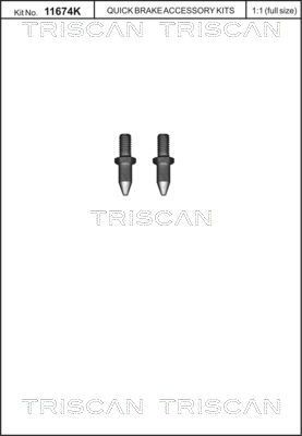 TRISCAN Parafuso, disco de travão 8105 116015 TRISCAN 8105116015 Parafuso, disco de travão Peugeot 3008 SUV preço