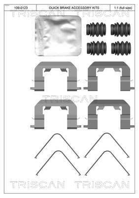 TRISCAN Lisakomplekt, ketaspiduriklotsid 8105 431662 Lisakomplekt, ketaspidurikate TRISCAN SPORTAGE 8105 431662 odav