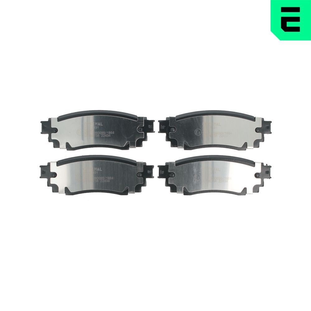 OPTIMAL Remblokken BP-12831 BP-12831 Remblok TOYOTA AYGO OPTIMAL