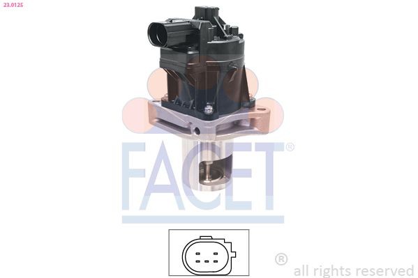 FACET EGR-ventil 23.0125 EGR ventil FACET Ford S-MAX 23.0125
