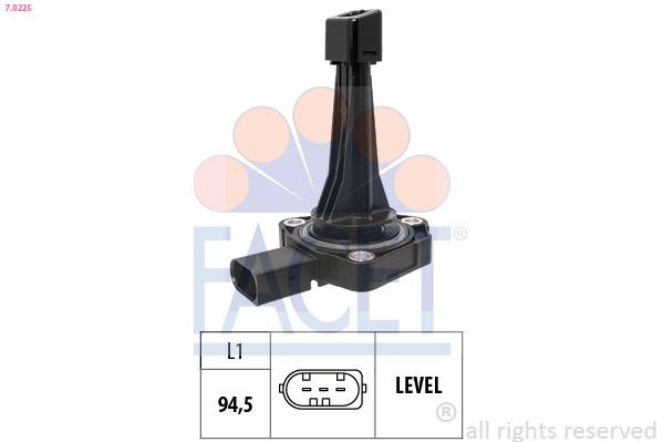 FACET Sensore, Livello olio motore 7.0225 FACET 7.0225 Sensore livello olio motore Mascott Camion pianale / Telaio prezzo