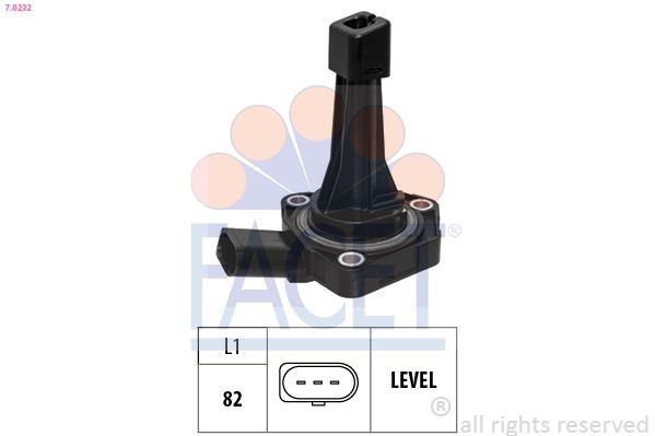 Sensor, nível do óleo do motor FACET 7.0232 FACET 7.0232 Sensor nível do óleo do motor Volkswagen TRANSPORTER 2018
