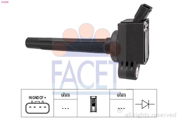 FACET Zapaľovacia cievka 9.6545 FACET Zapaľovacia cievka SUZUKI 9.6545