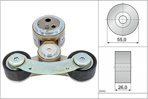 INA Tensor de correia, correia trapezoidal estriada 534 0826 10 INA 534 0826 10 originais Tensor da correia Sierra II Extended Cab custo