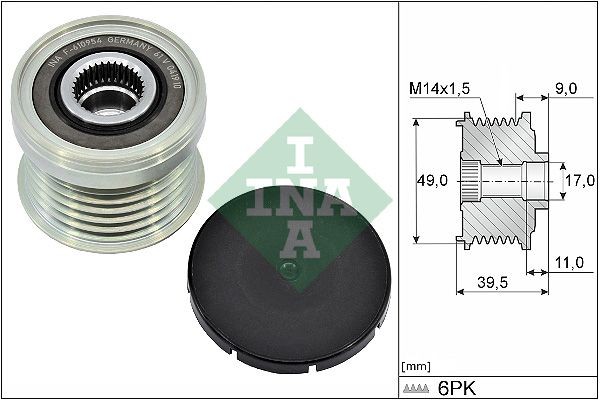 INA Alternator Freewheel Clutch 535 0361 10 INA 535 0361 10 genuine ALFA ROMEO AR8 Platform/Chassis (280) freewheel clutch alternator price