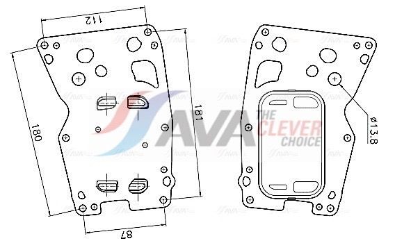AVA COOLING SYSTEMS Oljekjøler, motorolje BW3627 Oljekjøler AVA COOLING SYSTEMS X5 BW3627 billige