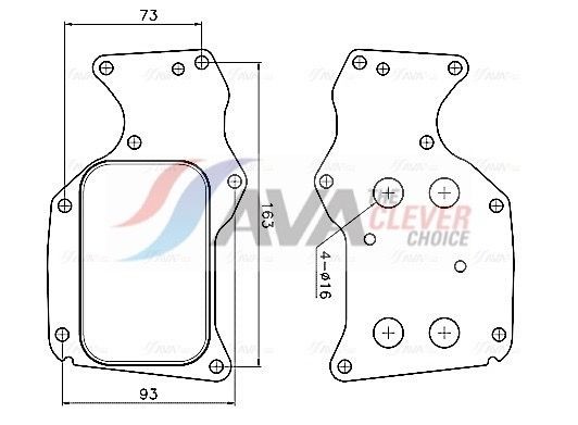 AVA COOLING SYSTEMS Chladič motorového oleja BW3629 Olejový chladič AVA COOLING SYSTEMS X5 BW3629 lacné