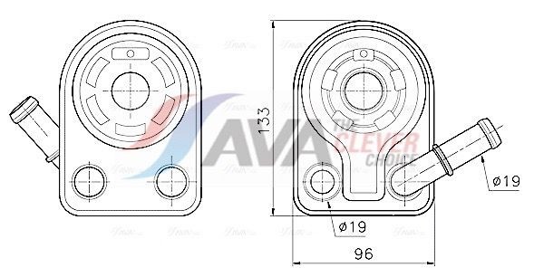 AVA COOLING SYSTEMS Ölkühler FD3701 Wärmetauscher, Öl AVA COOLING SYSTEMS Ford RANGER FD3701