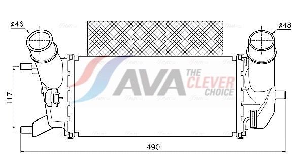 AVA COOLING SYSTEMS Vahejahuti FD4702 FD4702 AVA COOLING SYSTEMS Õhuradiaator Ford odav