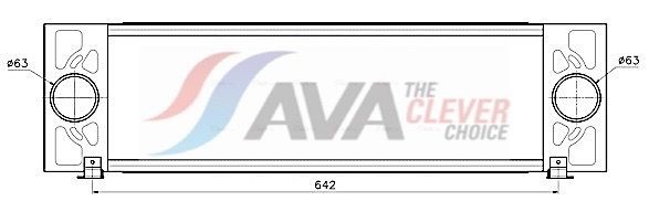 AVA COOLING SYSTEMS Ladeluftkühler FD4704 Turbokühler AVA COOLING SYSTEMS Ford TRANSIT CONNECT FD4704