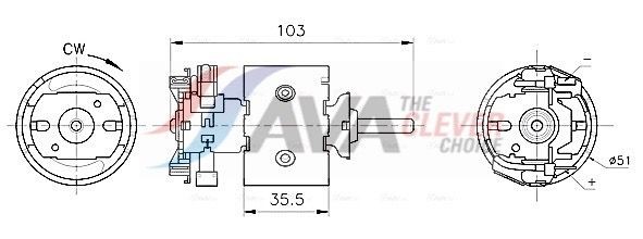 AVA COOLING SYSTEMS Ventilatore abitacolo MS8783 MS8783 Ventola abitacolo ALFA ROMEO AVA COOLING SYSTEMS costo