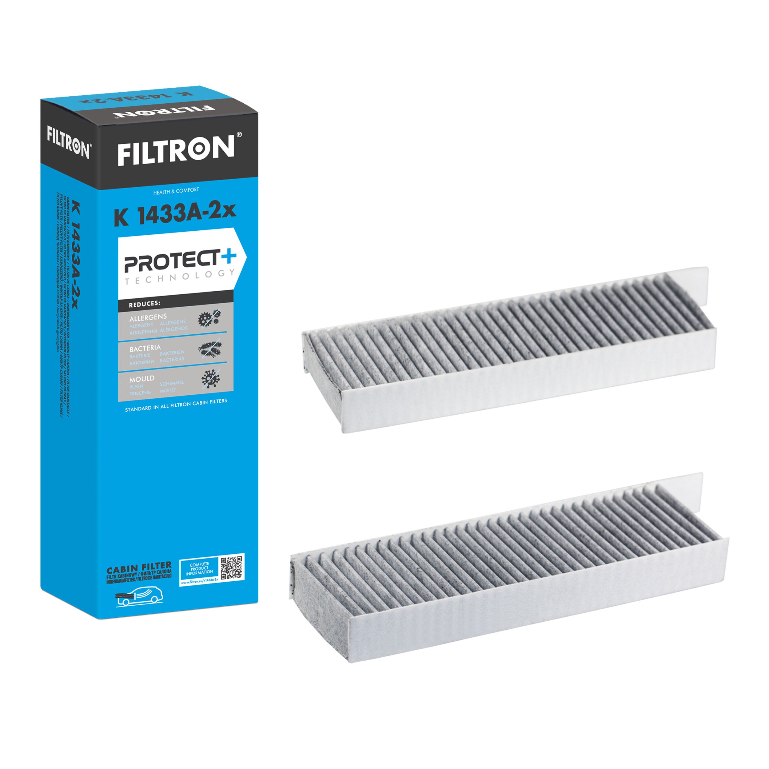 FILTRON Φίλτρο, αέρας εσωτερικού χώρου K 1433A-2x Φίλτρο καμπίνας FILTRON MERIVA K 1433A-2x φθηνά