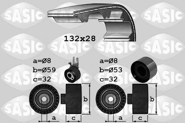 SASIC Zahnriemensatz 1756078 1756078 Zahnriemenwechsel-Set VOLVO C30 SASIC kaufen