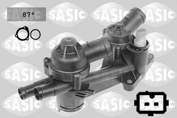 SASIC Kühlwasserthermostat 3306119 Kühlmittelreglergehäuse SASIC TOUAREG 3306119 günstig