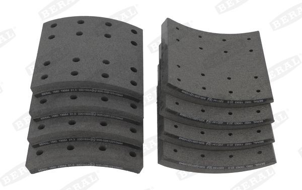 BERAL Bremsebelægningssæt, tromlebremse KBL19063.0-1660 KBL19063.0-1660 BERAL Håndbremsebakker Skoda billig