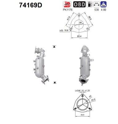 Catalizzatore AS 74169D AS 74169D Marmitta catalitica NISSAN NAVARA 2014