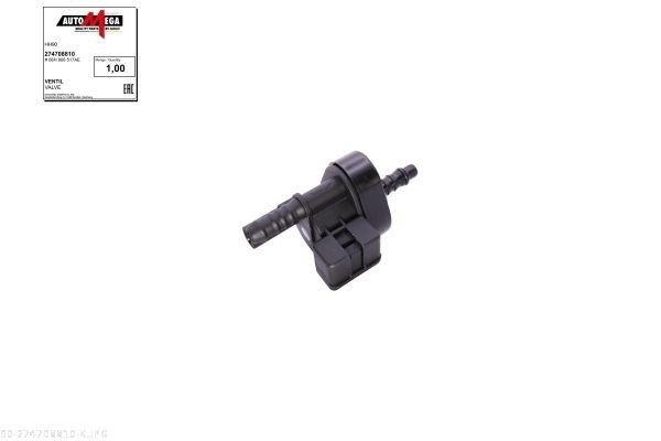 AUTOMEGA Ventil, aktivkullfilter 274708810 274708810 Lufte- / luftinnslippingsventil, drivstofftank OPEL VECTRA AUTOMEGA