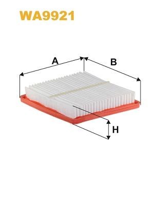 WIX FILTERS Luftfilter WA9921 Luftfilter WIX FILTERS JUKE WA9921 billige
