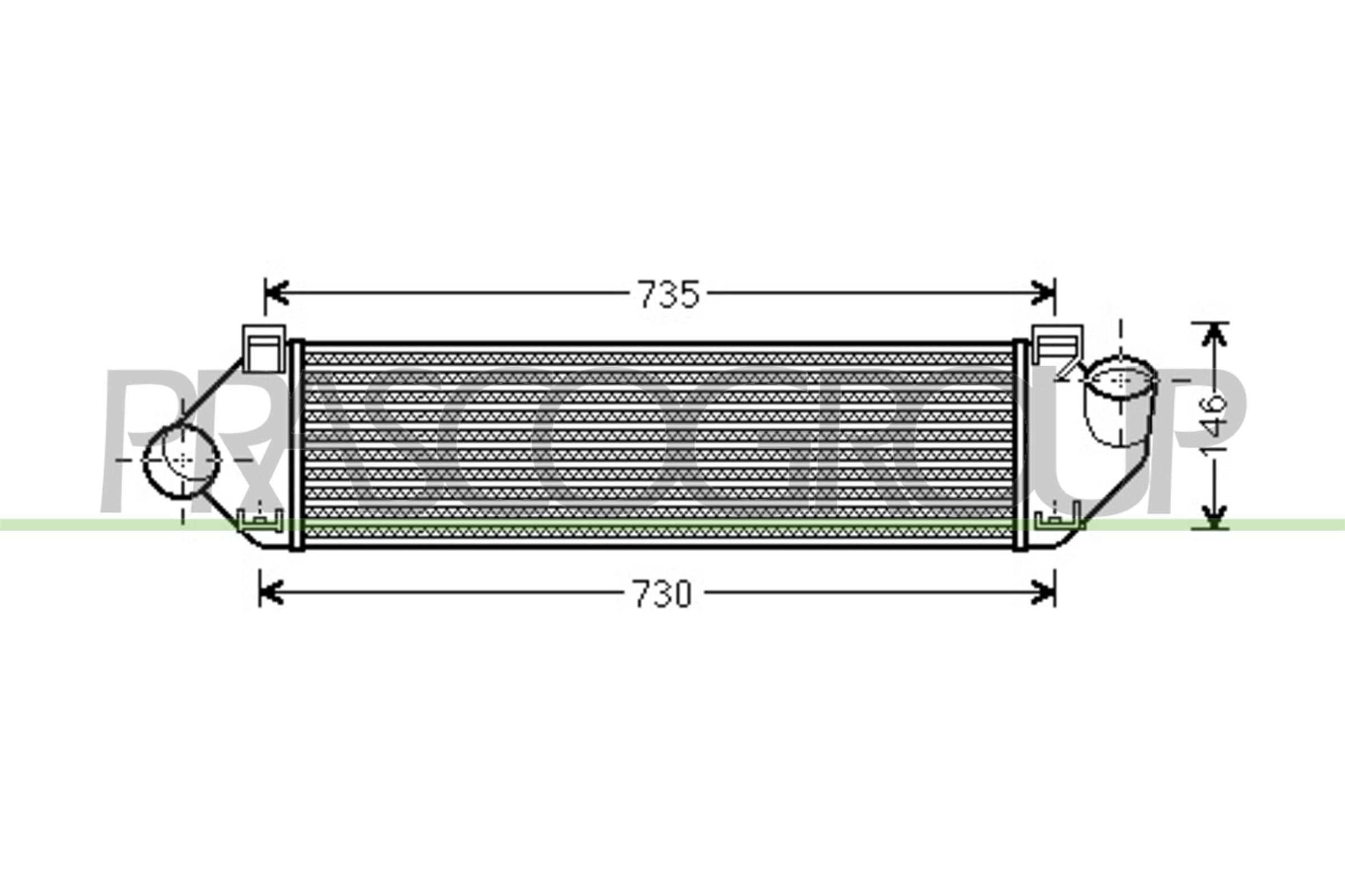 PRASCO Vahejahuti FD422N001 PRASCO FD422N001 Intercooler S70 (LS, 874) hind