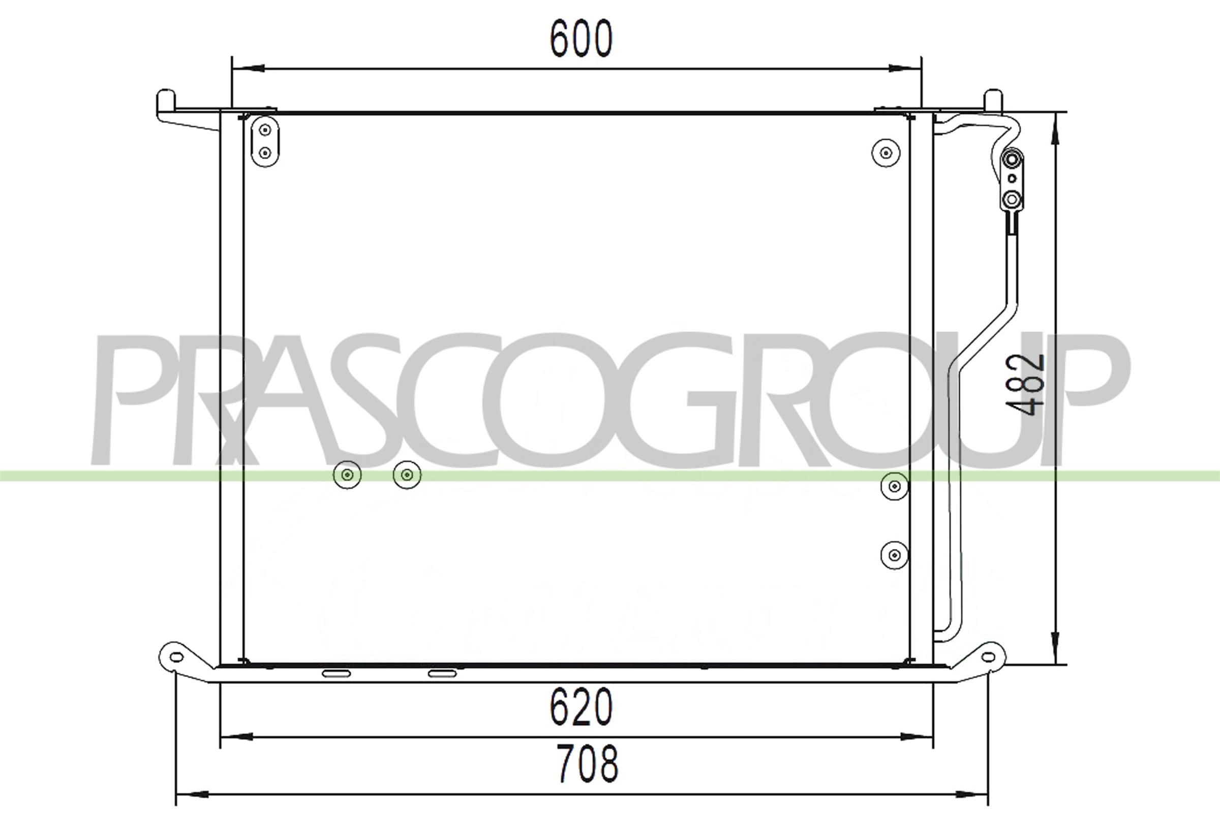 PRASCO Condensatore climatizzatore ME522C005 ME522C005 Radiatore aria condizionata PRASCO MERCEDES-BENZ Classe S costo