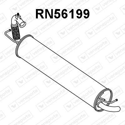 VENEPORTE Silencieux arrière RN56199 Silencieux arrière HYUNDAI VENEPORTE RN56199
