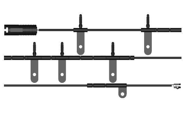 RAICAM Výstrażný kontakt opotrebenia brzdového oblożenia KS0686 Snímač opotrebenia brzdových platničiek RAICAM Mercedes-Benz VIANO KS0686
