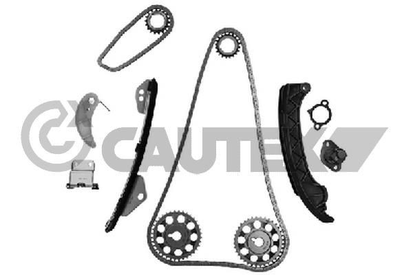 CAUTEX Kit de chaîne de distribution 772378 Jeu de distribution à chaînes CAUTEX X3 772378 pas cher