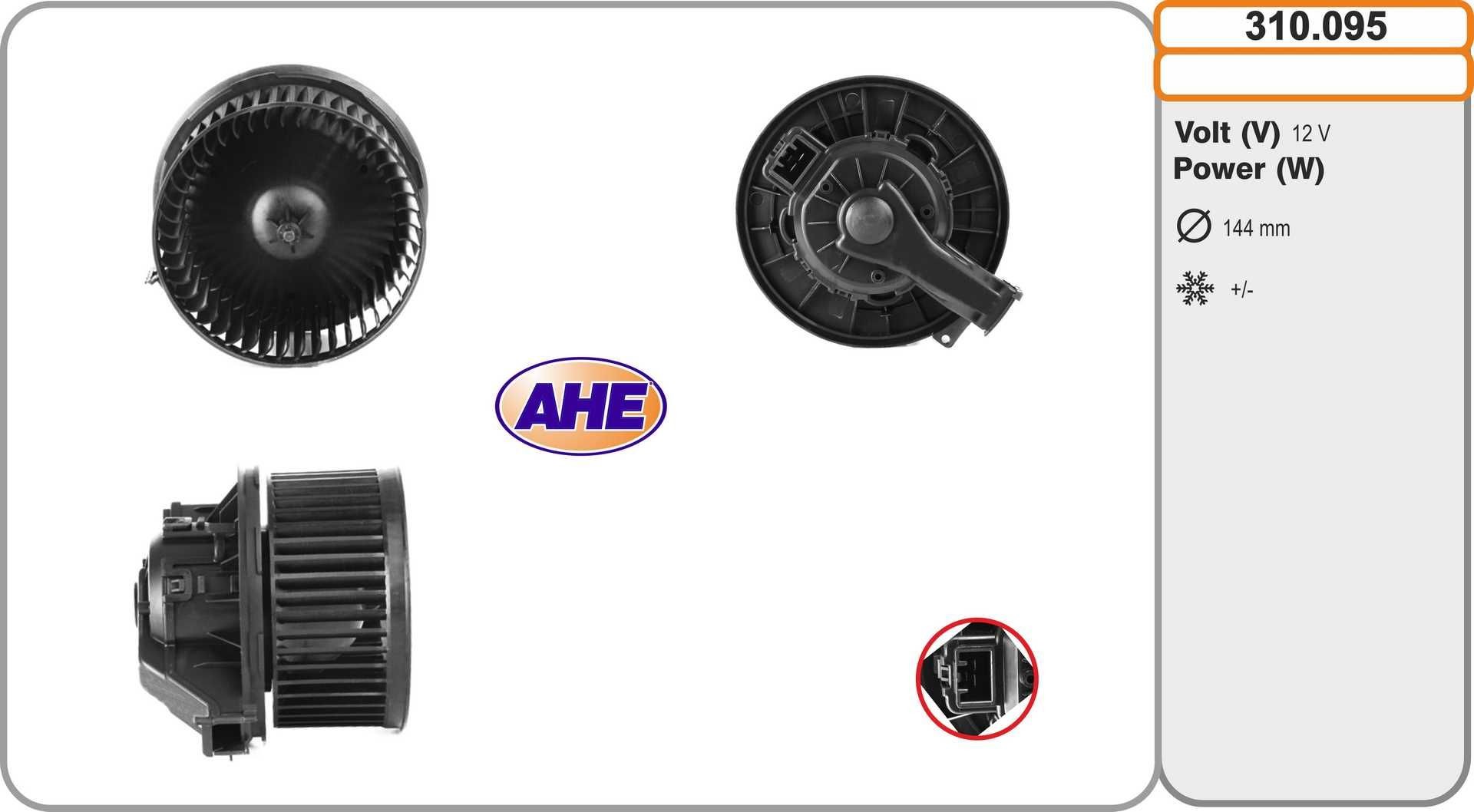 AHE Kabineblæser 310.095 310.095 Kabineblæser FORD FOCUS AHE