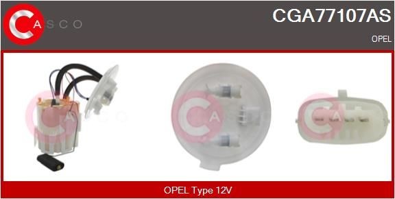 CASCO Brandstofpomp CGA77107AS CGA77107AS Benzinepomp OPEL AGILA CASCO