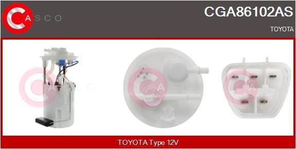 CASCO Bensinpumpe CGA86102AS CGA86102AS CASCO Fødepumpe Kia billige