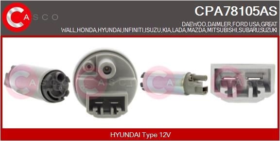 CASCO Drivstoffpumpe CPA78105AS CPA78105AS Fødepumpe KIA PROCEED CASCO