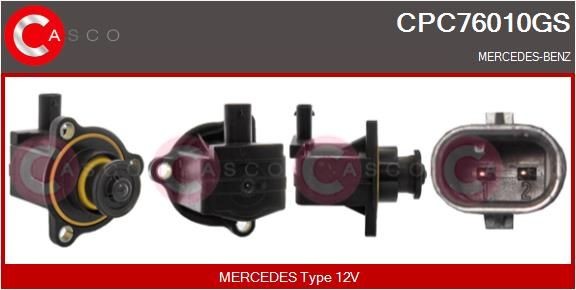 CASCO Valvola ricircolo aria di spinta, Compressore CPC76010GS CASCO CPC76010GS Valvola ricircolo aria di spinta, sovralimentatore Mercedes Vito W447 originali prezzo