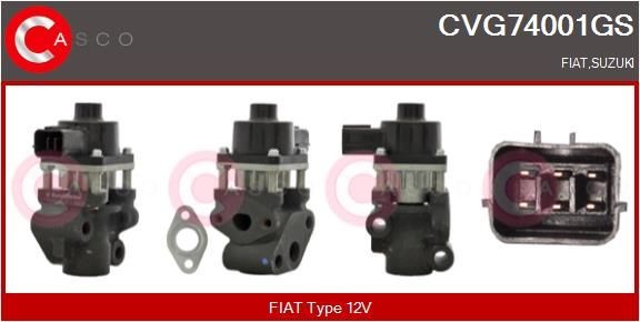 CASCO Valvola EGR CVG74001GS CVG74001GS costo Valvola EGR FIAT TIPO CASCO