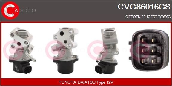 EGR klep CASCO CVG86016GS CASCO CVG86016GS EGR Toyota YARIS 2020