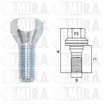 MI.R.A. Hjulbolt 29/1682 29/1682 Hjulbolter FIAT 500 MI.R.A.
