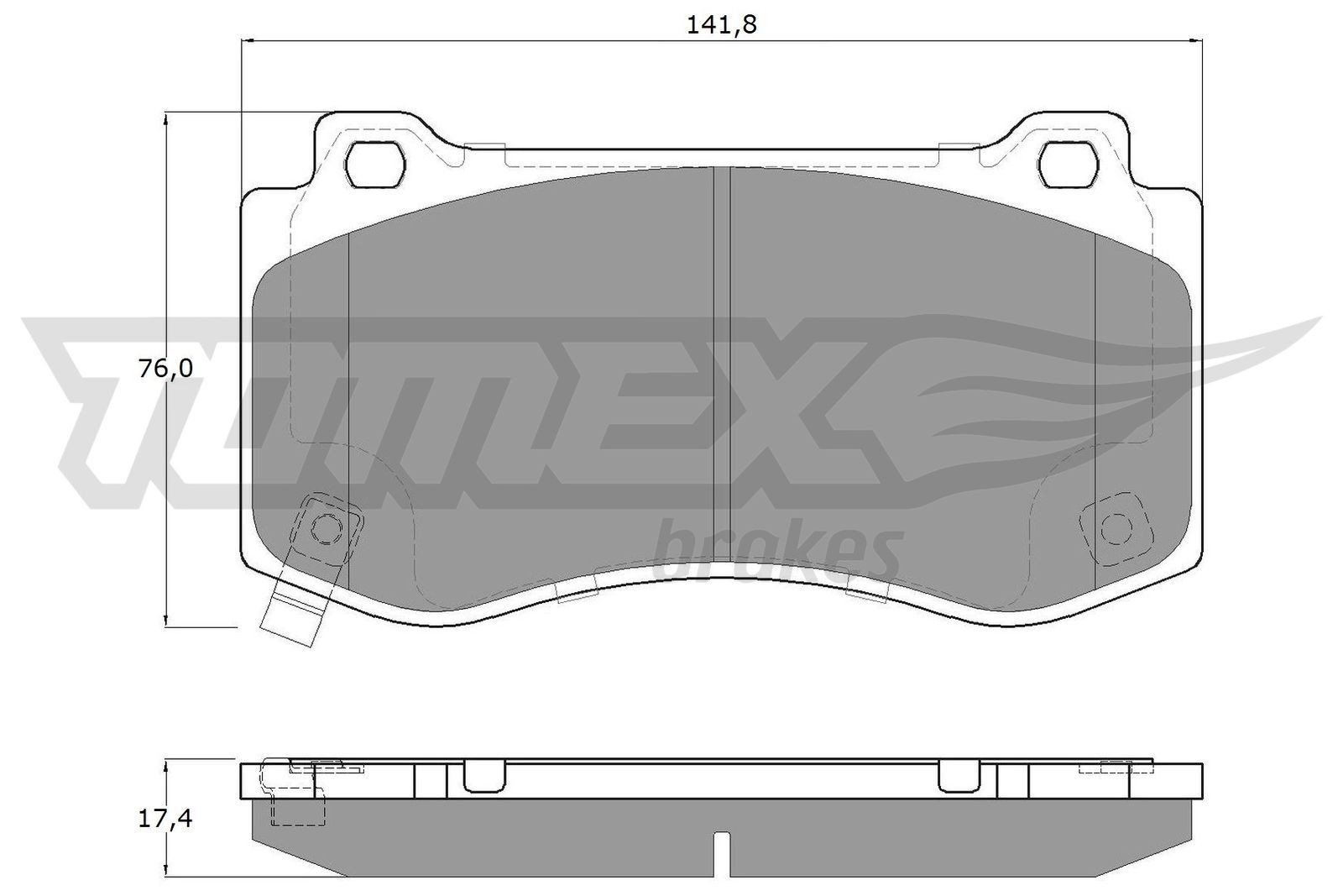 TOMEX brakes Brzdové doštičky/platničky TX 19-95 TOMEX brakes TX 19-95 Brzdový systém DODGE Magnum Kombi 2006
