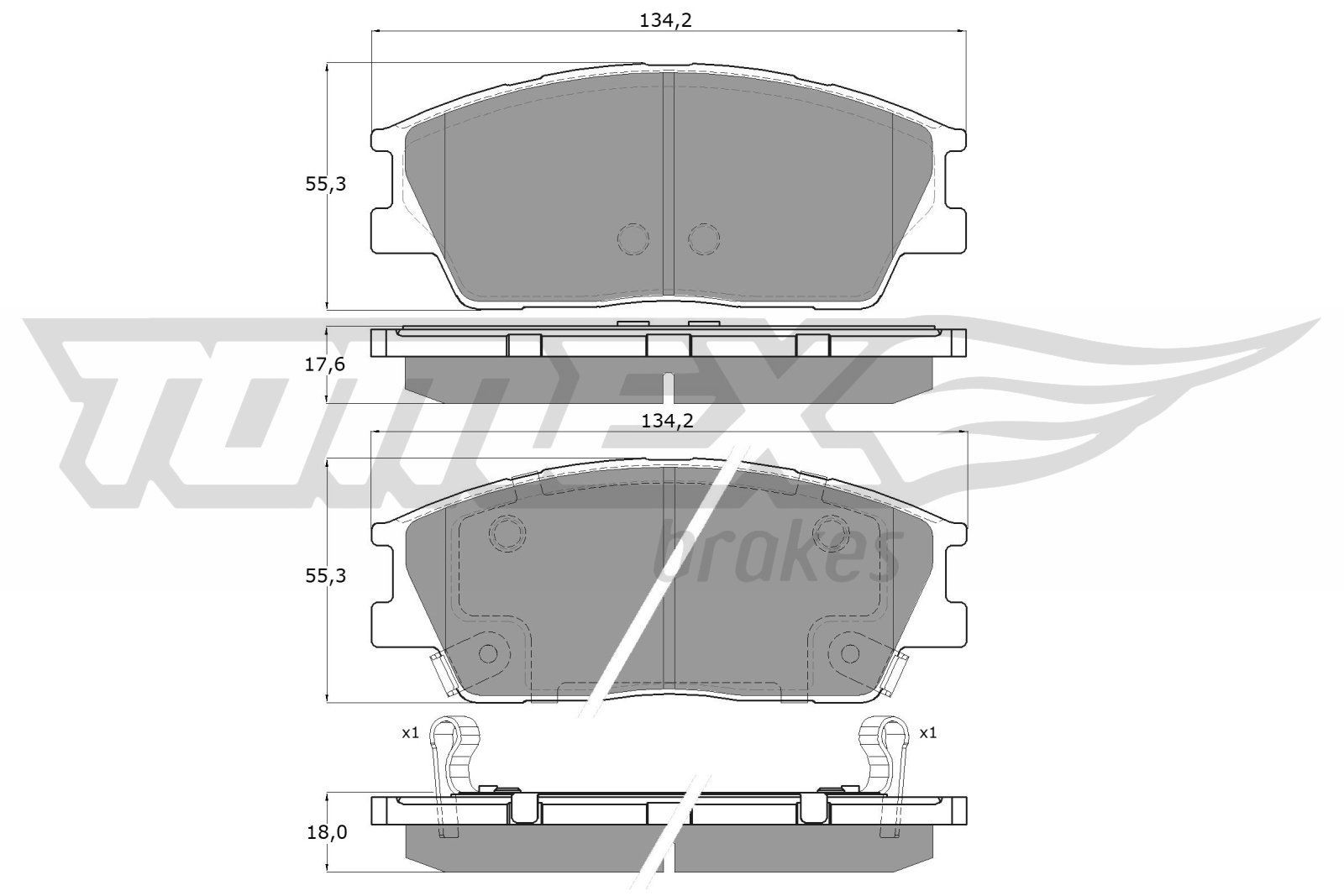 TOMEX brakes Brzdové doštičky/platničky TX 60-01 TOMEX brakes TX 60-01 Brzdové doštičky/platničky HYUNDAI Venue (QX, QXI) MPi (QXI) 83 KS 2024