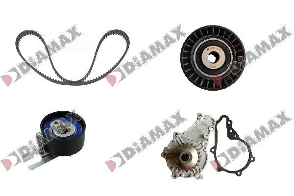 Bomba de água + kit de correia dentada DIAMAX A6020WP DIAMAX A6020WP Bomba de água + kit de correia dentada Citroën C1 2005